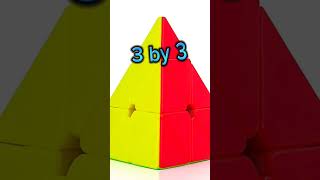 Pyramid Cubes in 🌎 #trendingshorts #viral #1by1 #2by2cube #3by3cube #pyramid #cube #rubikscube#short