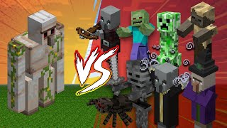 Iron Golem vs. Every Mob in Minecraft | Iron Golem vs All Mobs @SDSGAMING.