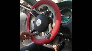 طريقة تنجيد دركسيون موستنج Mustang 🐎 Steering Fabric