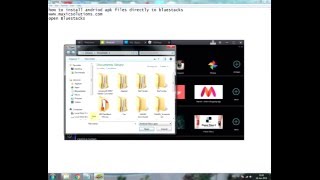 how to install android apk directly to Bluestacks