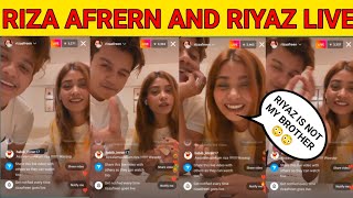 Riza Afreen Riyaz instagram live