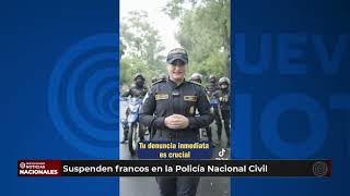 Director de la PNC anuncia suspensión de descansos para garantizar seguridad en el asueto largo