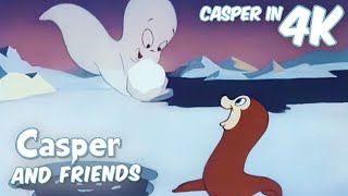 Caspers Snowy Seal Friend! 🦭|🎄Christmas Special🎄|Casper and Friends in 4K|Full Episodes|Kids Cartoon