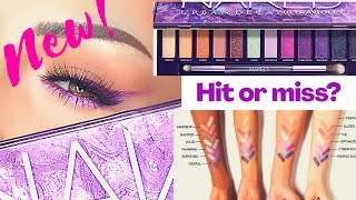 NEW URBAN DECAY ULTRAVIOLET SWATCHES REVIEW & EYESHADOW TUTORIAL