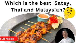 How to made satay | which is the best  Thai satay or Malaysian satay  | full recipe Hindi mai |