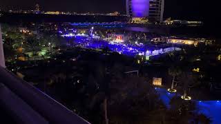 Burj al Arab Jumeirah hotel party night beach