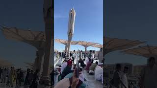 We are here in Masjed Al Haram In Madina Saudi Arabia.