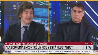 MILEI HABLA TRAS LA APROBACIÓN DE LA LEY BASES, CON ANTONIO LAJE #milei #antoniolaje