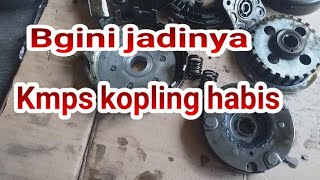 Ciri ciri kampas kopling motor  habis