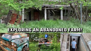 Exploring an Abandoned Farmhouse! (There were antique cars there!) (Abandoned House) *Part 1*