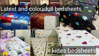 Latest and colourfull bedsheets | kides bedsheets