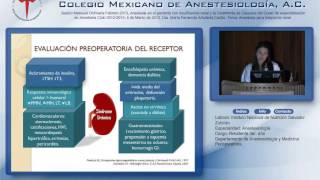 Asistencia en el Paciente con Insuficiencia Renal 20130304 Anestesia para Trasplante Renal   Dra  Ma