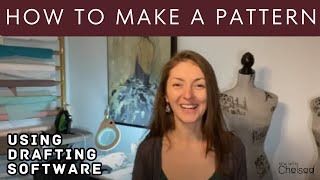 How to make a pattern using drafting software