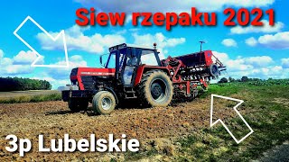 Wrześniowy siew rzepaku 2k21 !!! Zetor 8011 & zestaw siewny 3m