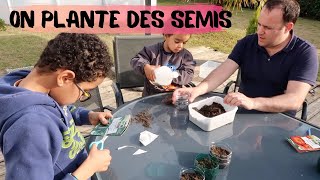 CONFINEMENT JOUR 5 ON PLANTE DES SEMIS [ UK FRENCH FAMILY VLOG ]