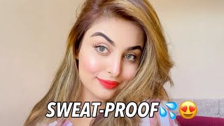 SWEAT-PROOF SUMMER GLOWY MAKEUP✨💦| Jasleenxbeauty