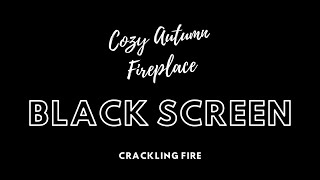 Cozy Halloween Pumpkin Fireplace ASMR – Crackling Fire - 10 Hour Black Screen