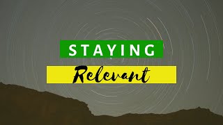 Episode 12: How To Stay Relevant During #StayInPlace