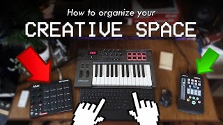 How to ORGANIZE your HOME STUDIO? 🎙️ *my studio tour*