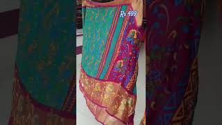 Brasso Chamki Work Fancy Sarees.Rs 499 only.WA 9894170123