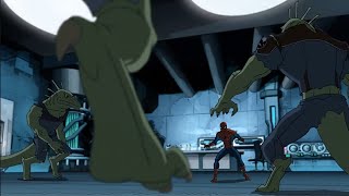 Spider Man Vs Scarlett Spider Lizard And Miles Morales | Ultimate Spider Man Season 4