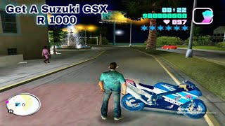 GTA Vice City Gameplay || How to get a Suzuki GSX R 1000 || GTA Vice City New Sport Bike ||