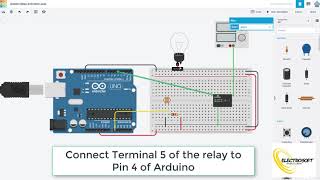 Arduino Relay Activated Lamp