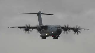 Royal Air Force Atlas C.1 landing at Raf Brize Norton Oxfordshire