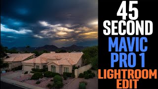 45 Second Drone Photo Color Grade Timelapse - Mavic Pro 1 in Lightroom