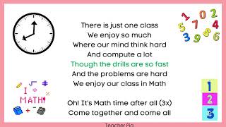 It's Math Time After All | Math Song | Motivation | Teacher Pia