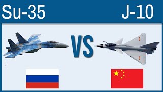 Sukhoi Su-35 VS Chengdu J-10 - Top Fighter Jets of the World Compared