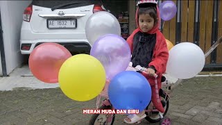 Balonku Ada Lima | Lagu Anak Indonesia | Kirana Jual Balon Naik Sepeda