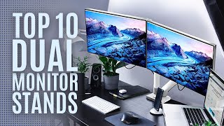 Top 10: Best Dual Monitor Arms of 2022 / Dual Monitor Stand, Monitor Desk Mount for Screen