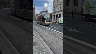 Tram in Dublin City. Its Called The Luas #shorts #ireland #dublin #tram #luas