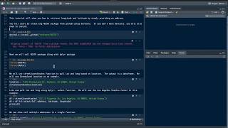 Learning R: 8 How to get Longitude and Latitude from Address in R then create a map