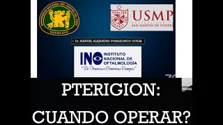 Pterigión, carnosidad ¿Cuándo debe operarse?