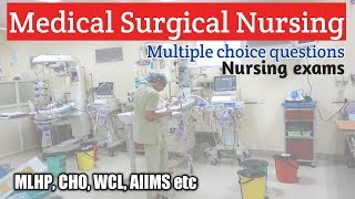 Medical surgical mcq for CHO,AIIMS,MLHP