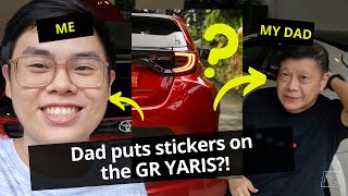 STICKERS & BADGES for the GR YARIS! - (VLOG33)