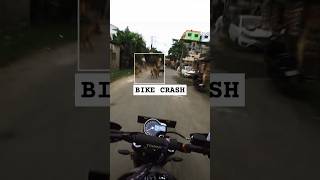 bike crash #shorts #automobile #motovlog