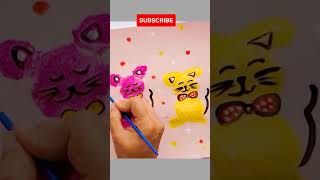 Sponge Painting technique #shorts #art #painting #satisfying