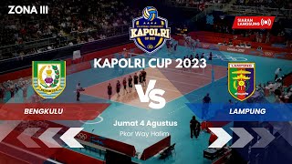 LIVE VOLI KAPOLRI CUP 2023 PUTRI | LAMPUNG VS BENGKULU