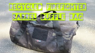 Recycled Firefighter Barrel Duffle Bag / Review