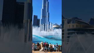 Dubai Fountain Show | DAY-TIME | #dubaidancingfountain #travel #dubaifountain #dubai #dubaicreek