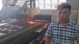 feedback from Vietnam customer with XTLASER'S 1530W laser cutting and welding machine