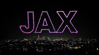 JAX WON❤️ iHeart Radio Music Awards - 400 Drone Light Show