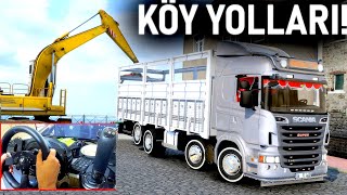 KAMYON İLE DAR KÖY YOLLARI! - KÜKREYEN EFSANE SCANİA R440 (SESE BAK BE) - ETS 2 Mod T300RS GT