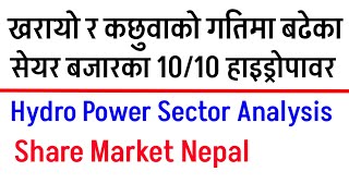 खरायो र कछुवाको गतिमा दौडिएका १०/१० हाइड्रोपावर || कुन सेयर कतिले बढ्यो ? Hydropower analysis