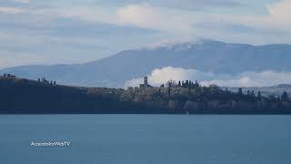 Lago Trasimeno 6 gennaio 2021   Le campane e la Neve