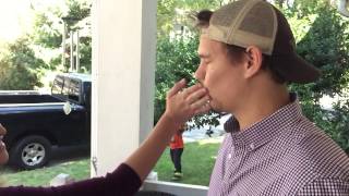 Iphone 6 slow motion face slap, funny!