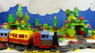 Строим из Lego Duplo, Build and Play toys Lego, Лего Дупло - railway tunnel #2(железная дорога)